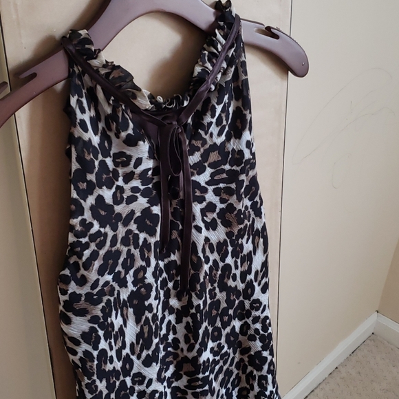 BCX Juniors animal print sleeveless ruffled top - Picture 6 of 6